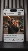 Instagram Spiegel mit LED | Social Mirror by DEQORA